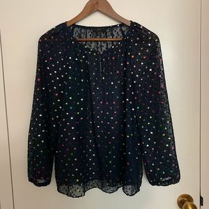 J. Crew Polka Dot Blouse